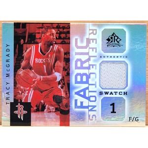2005-06 UPPER DECK REFLECTIONS TRACY MCGRADY‎ REFLECTIONS FABRIC RELIC